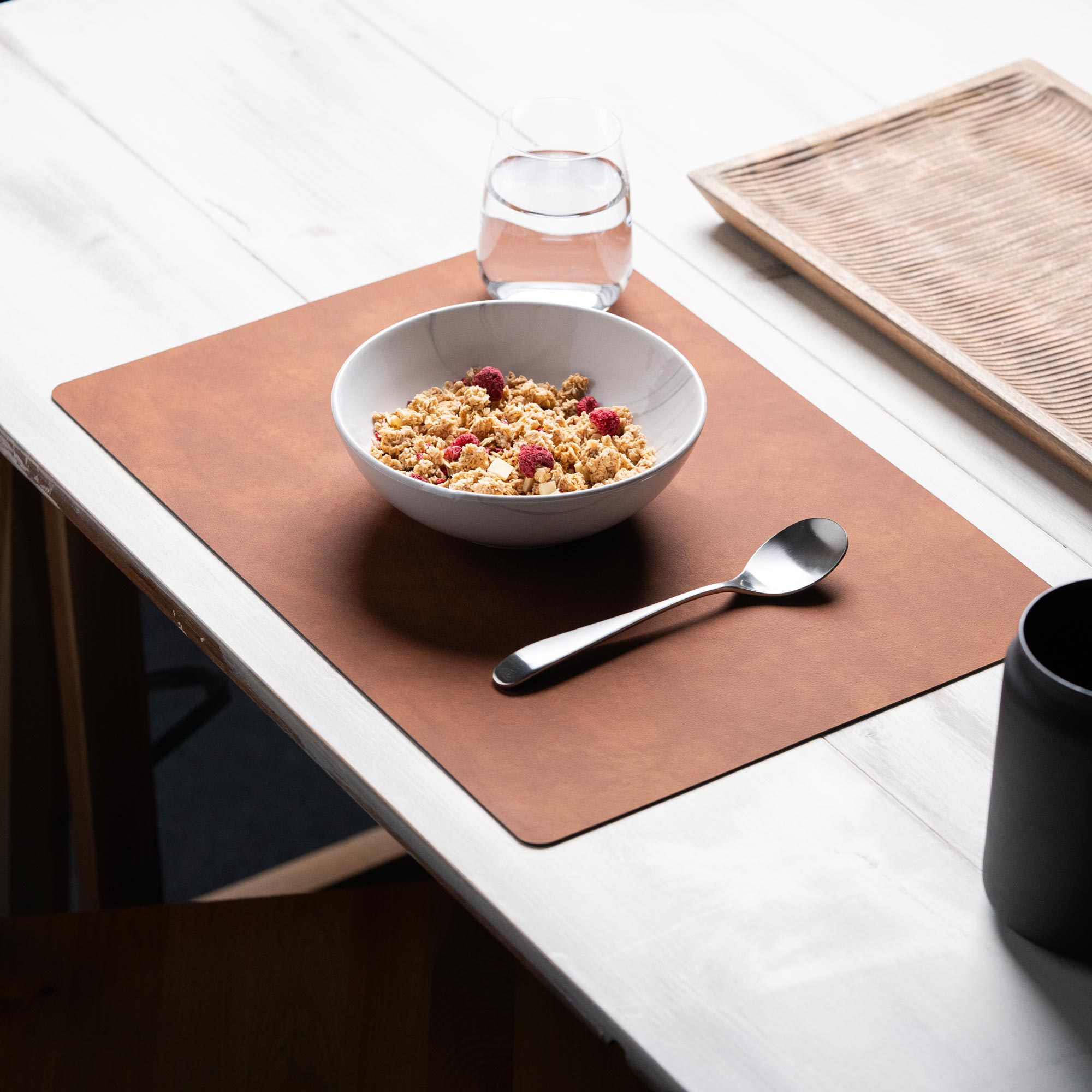 Recycled leather placemat "Rectangular"