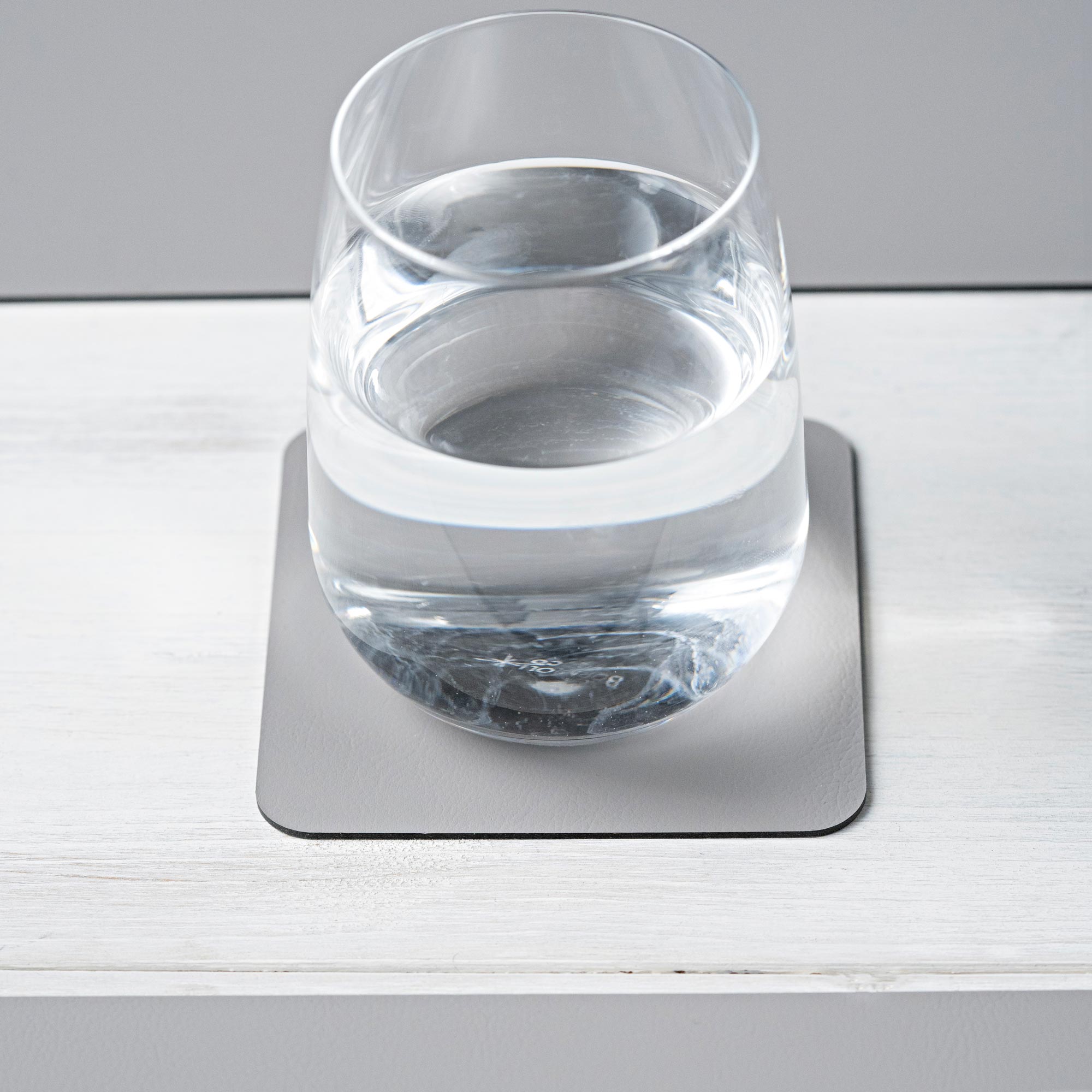 Recycled Leather Square Coasters (6 pcs.)