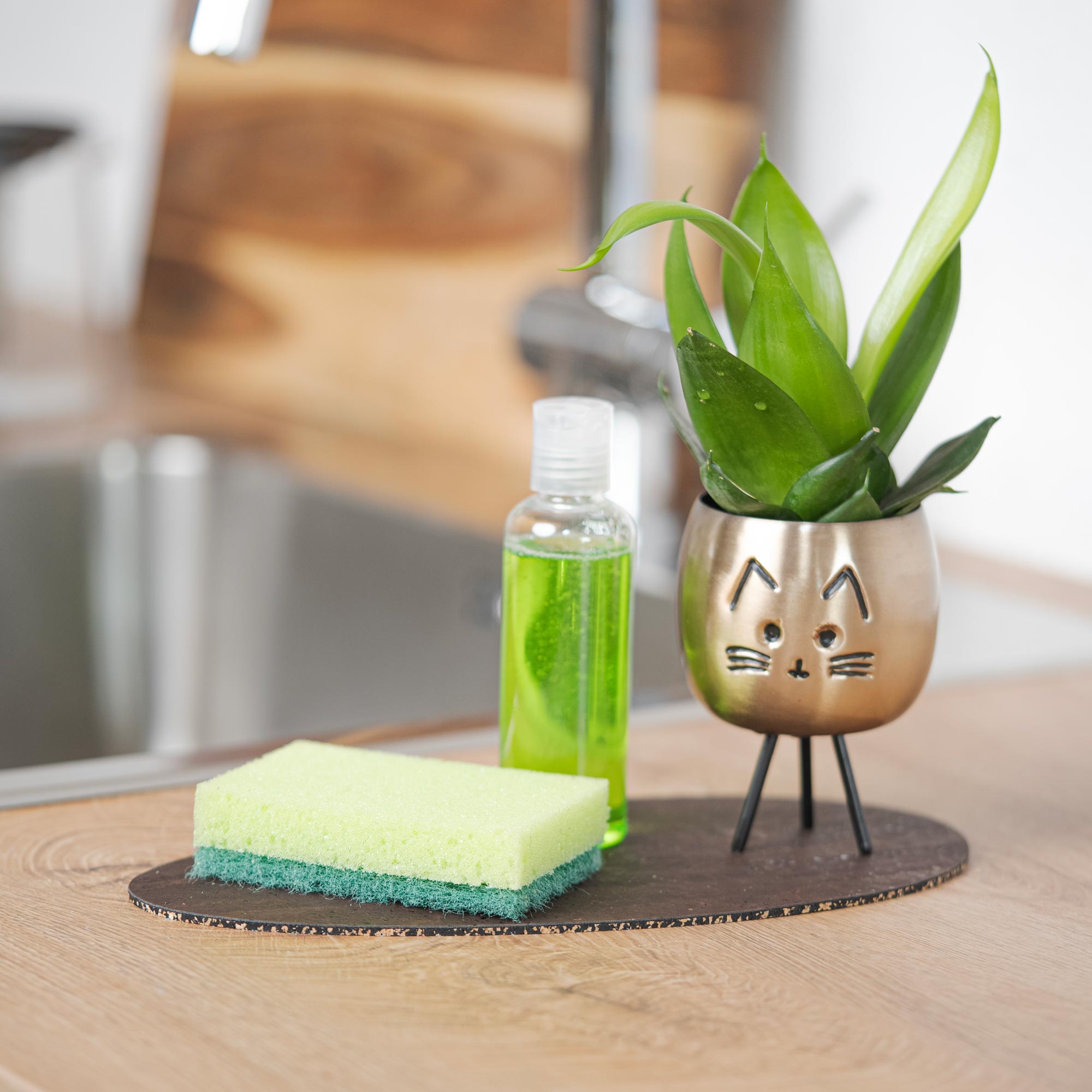 Cork dessert coasters