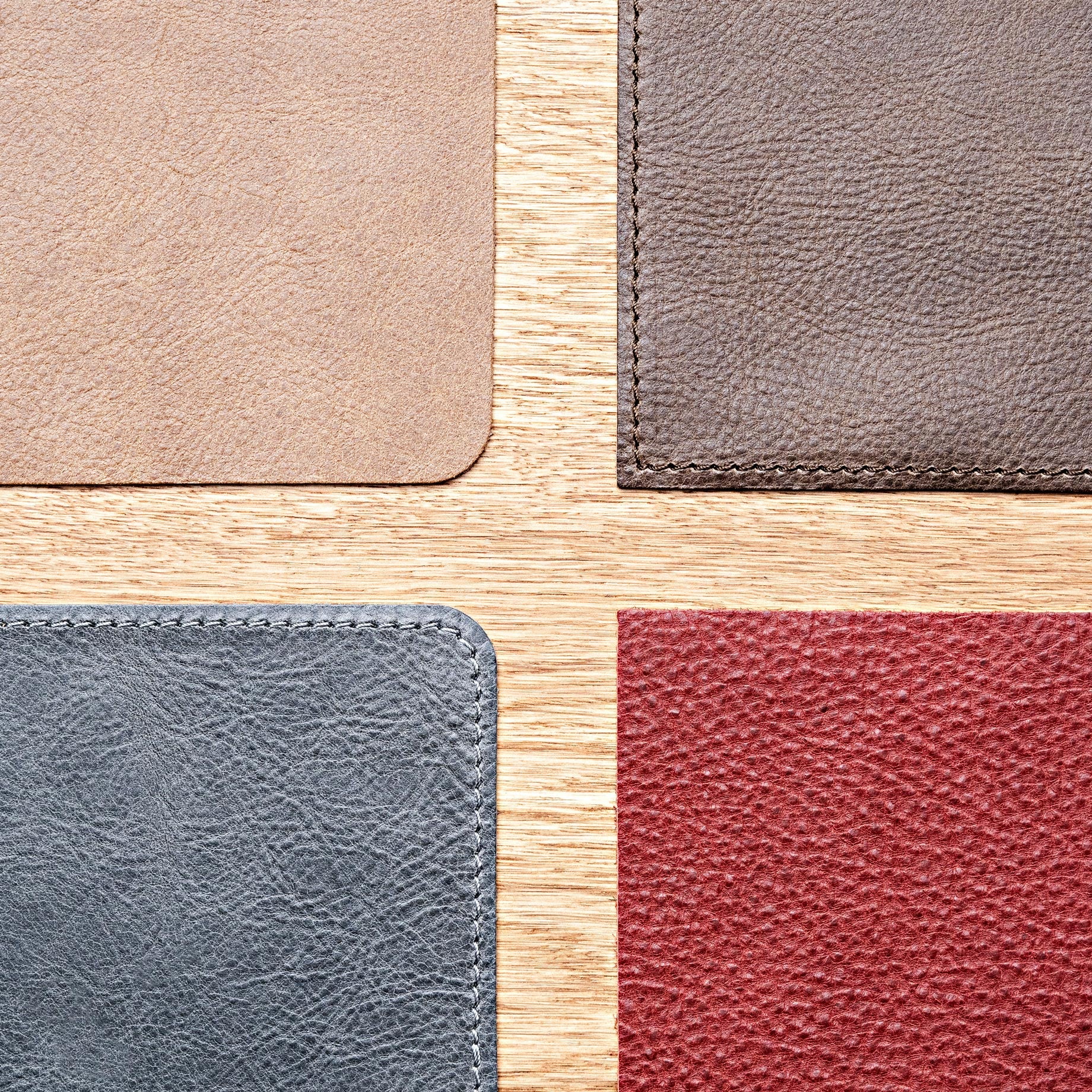 Desk pad leather natural