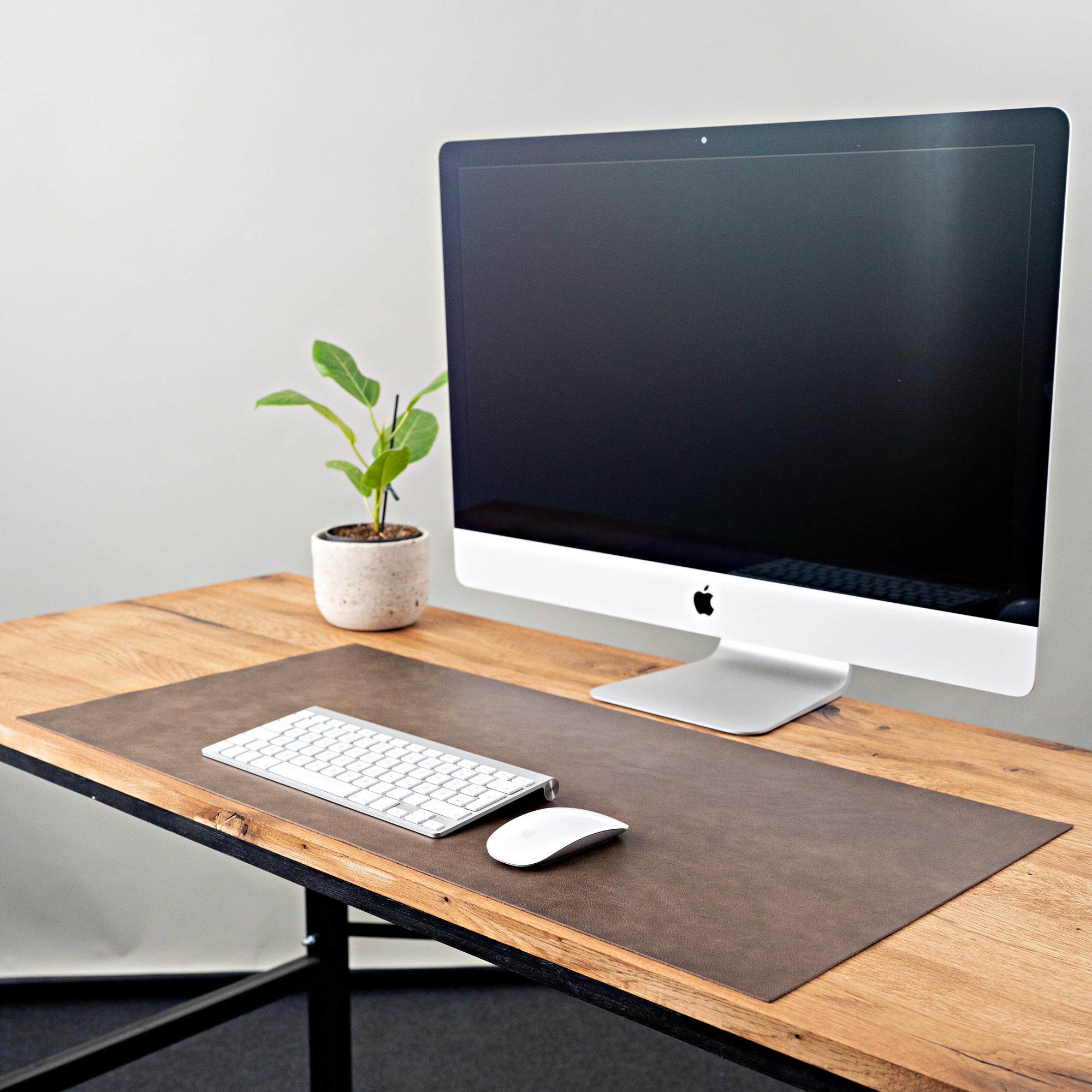 Desk pad leather natural