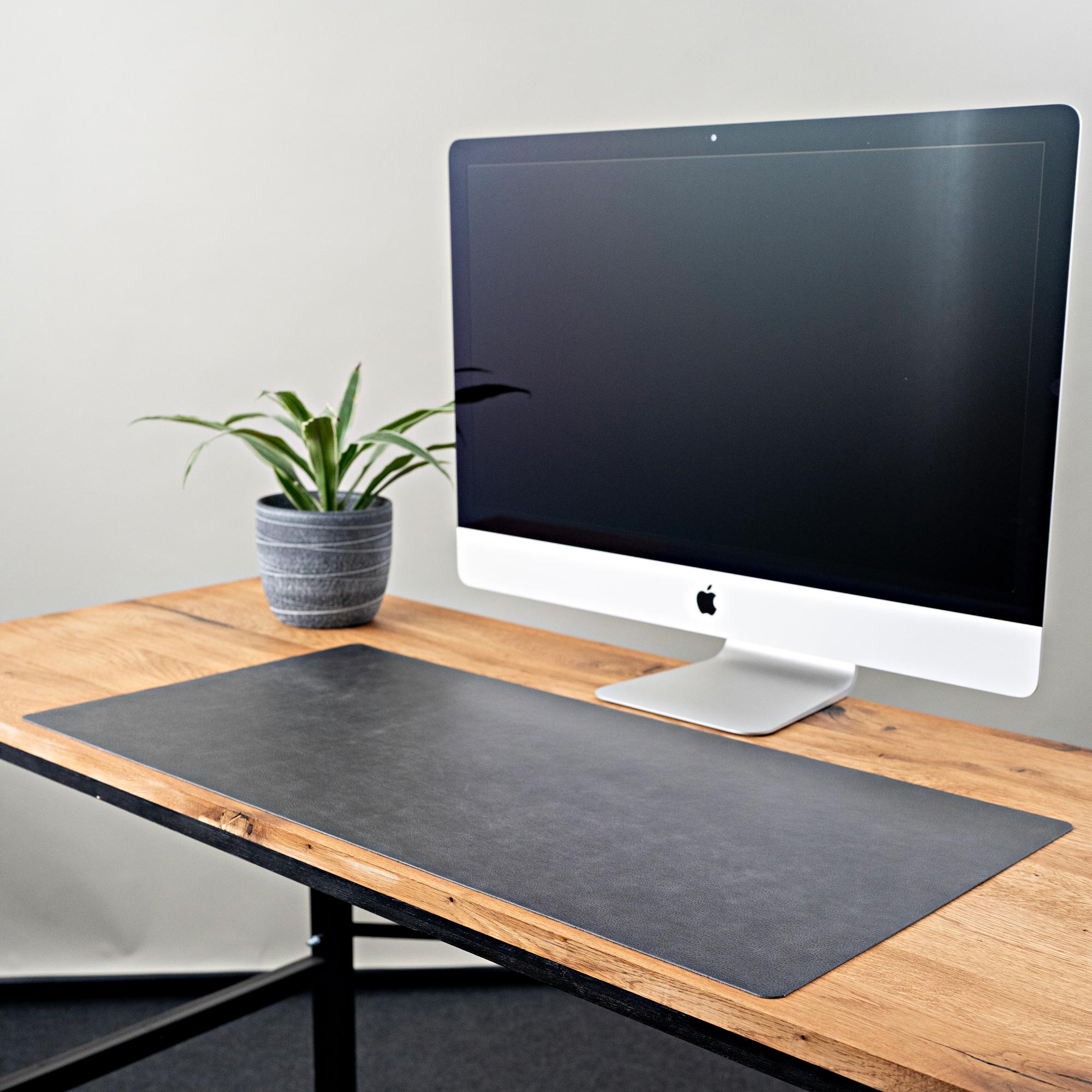 Desk pad leather natural
