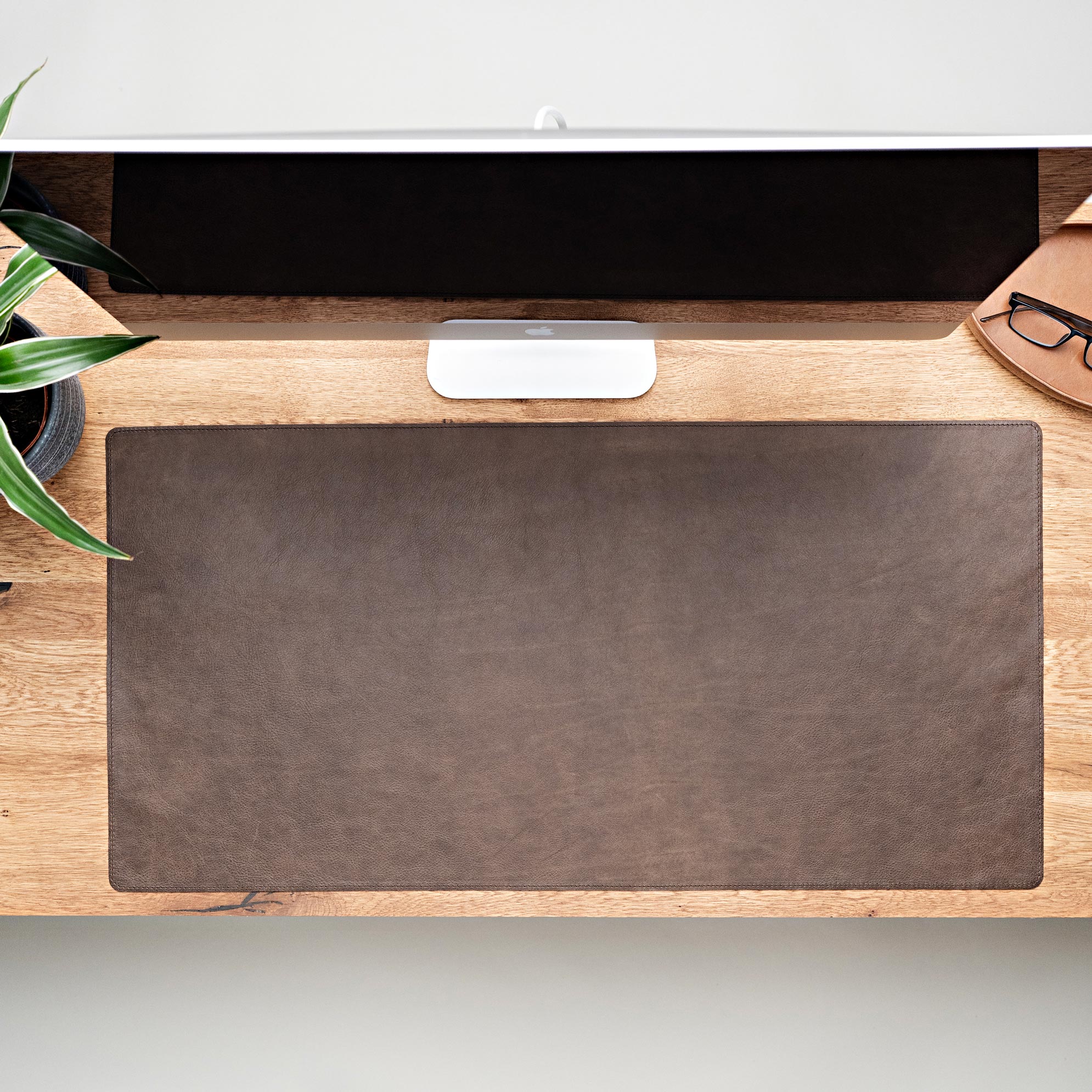 Desk pad leather natural