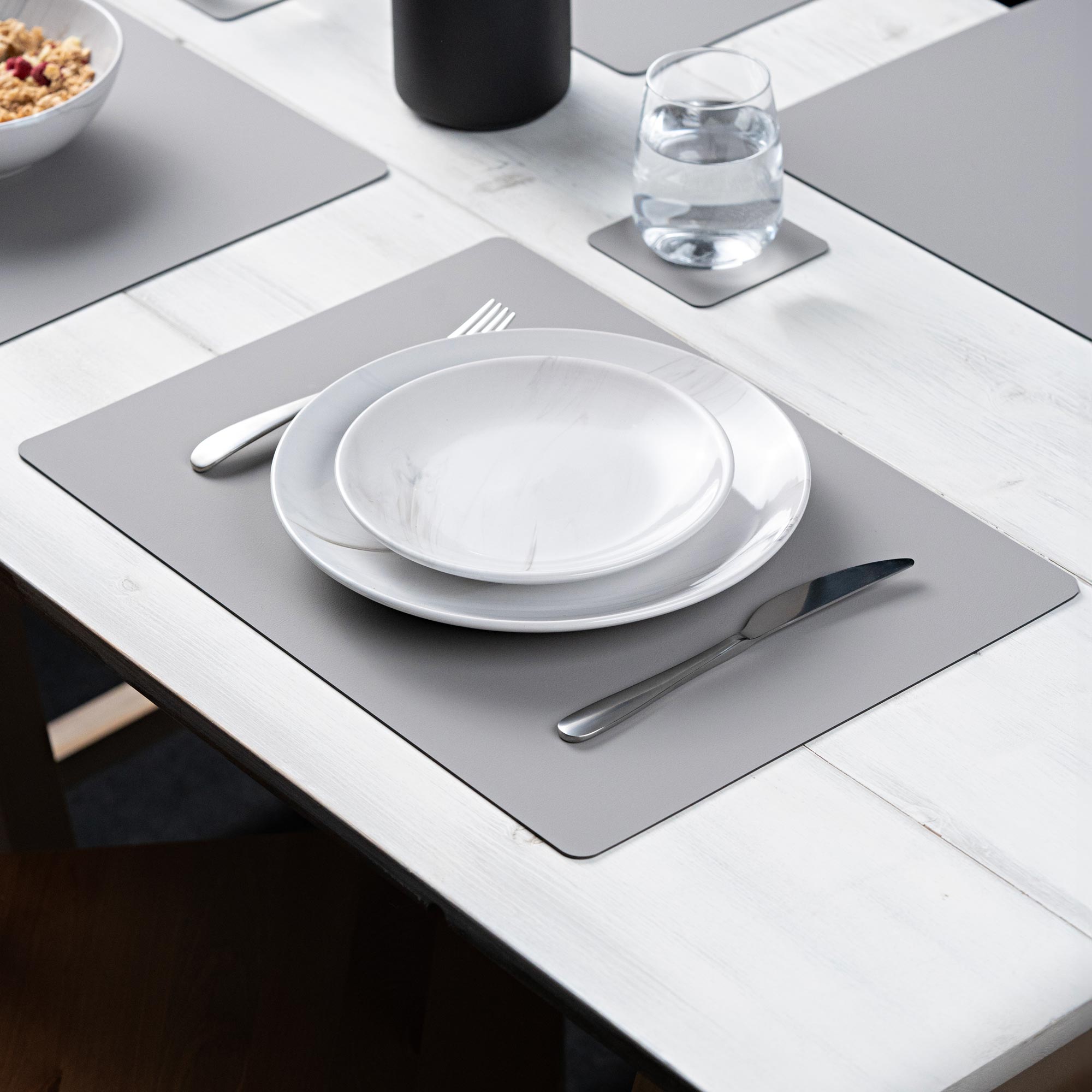 Recycled leather placemat "Rectangular"