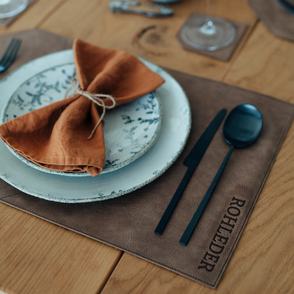 Genuine leather placemat "Design"