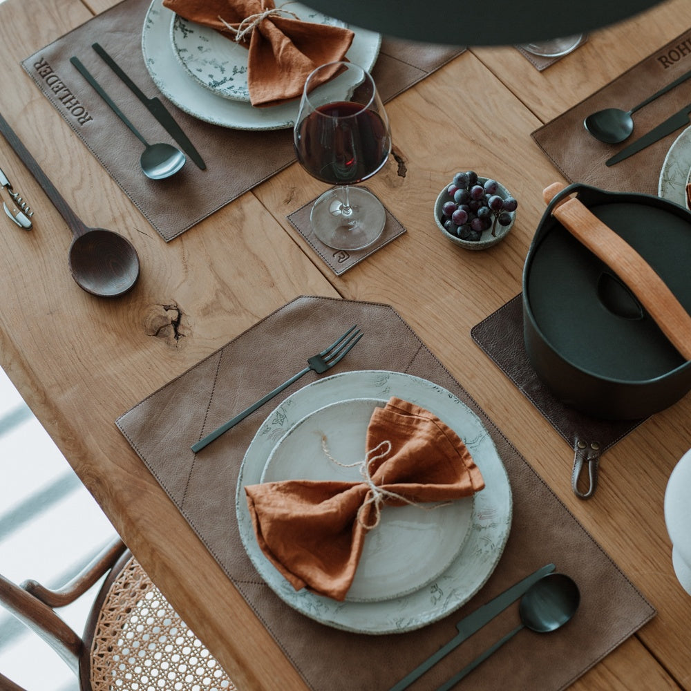 Genuine leather placemat "Design"