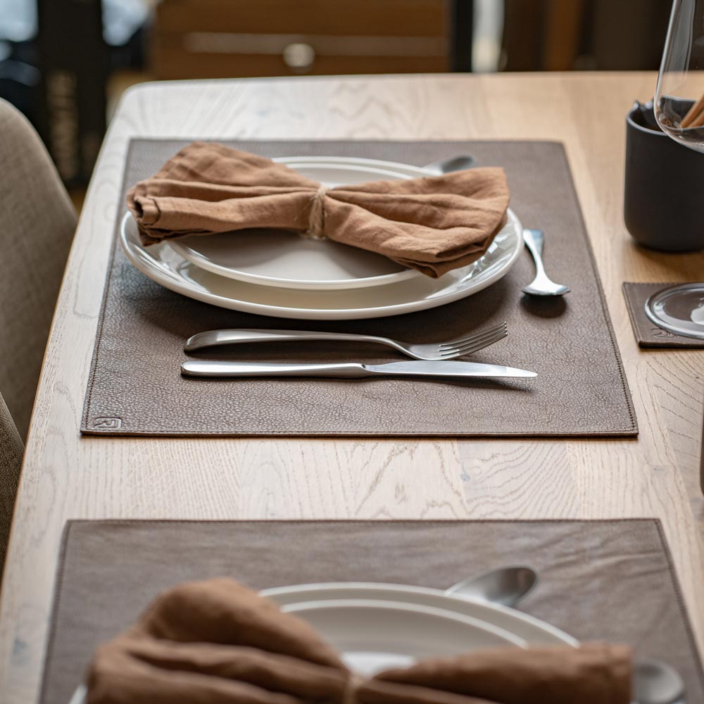 Genuine leather placemat "Rectangular"