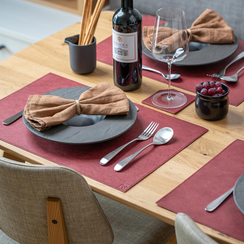 Genuine leather placemat "Rectangular"