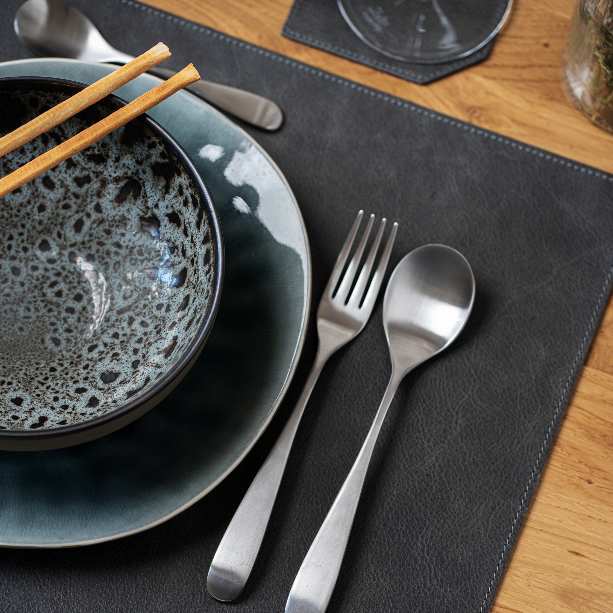 Genuine leather placemat "Rectangular"