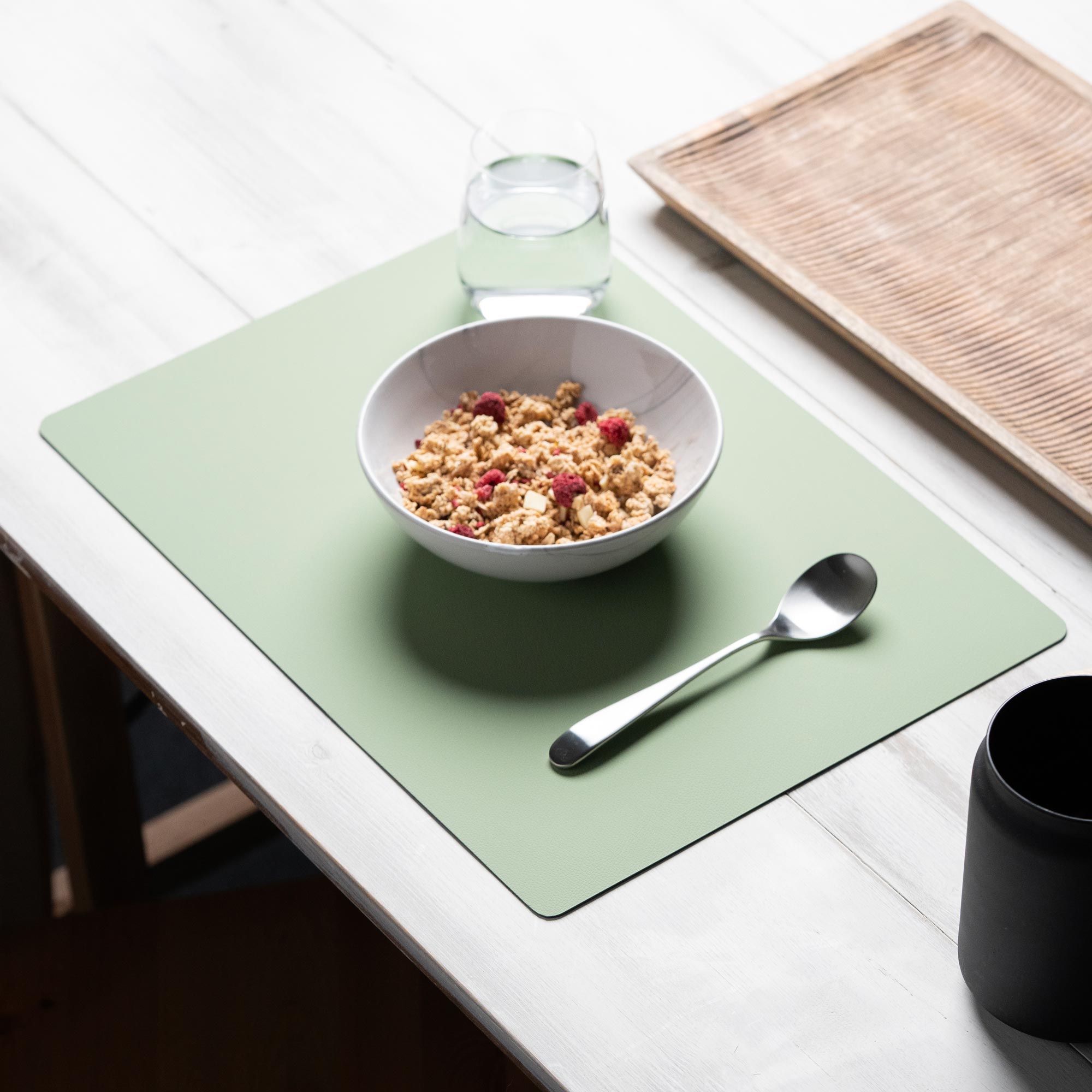 Recycled leather placemat "Rectangular"