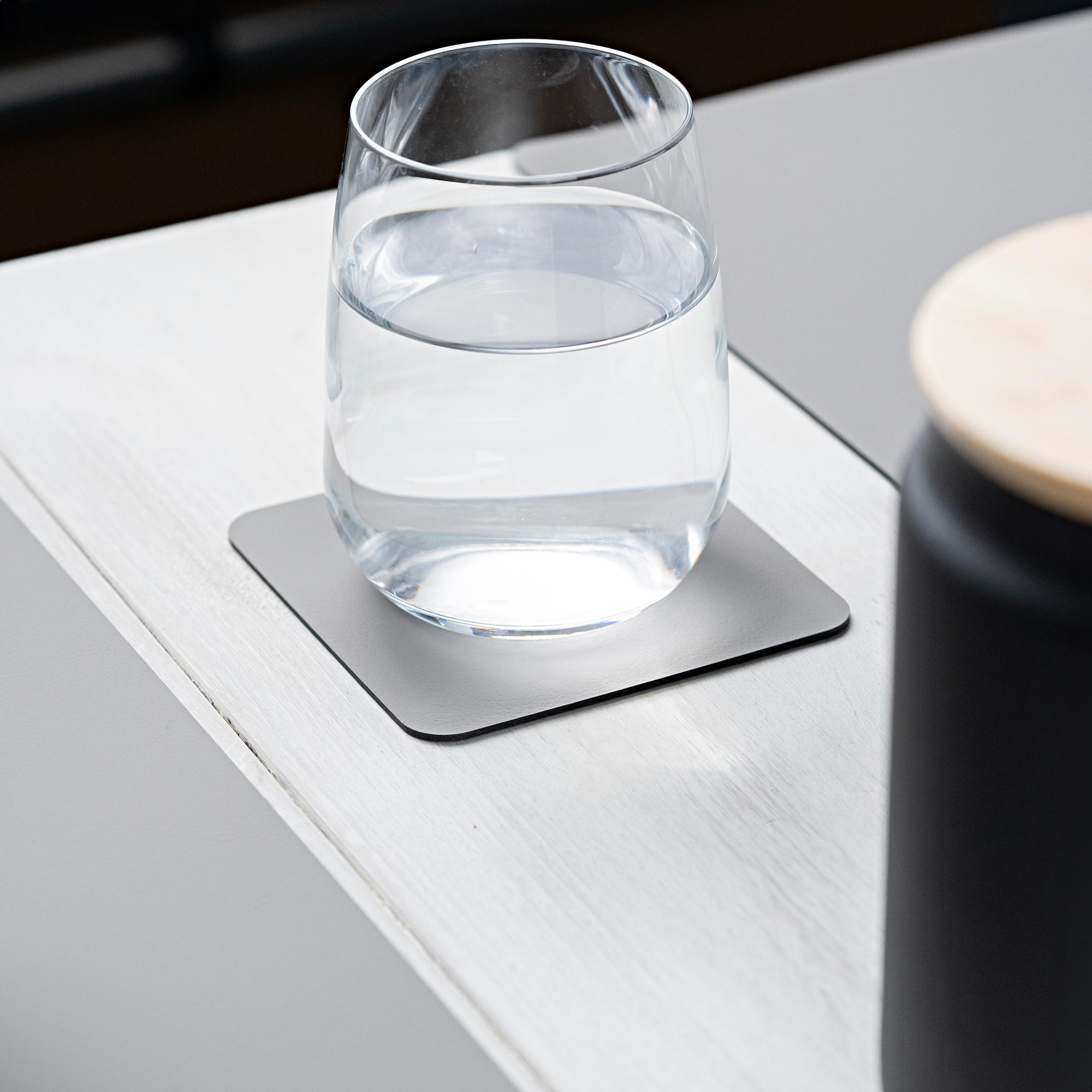 Recycled Leather Square Coasters (6 pcs.)