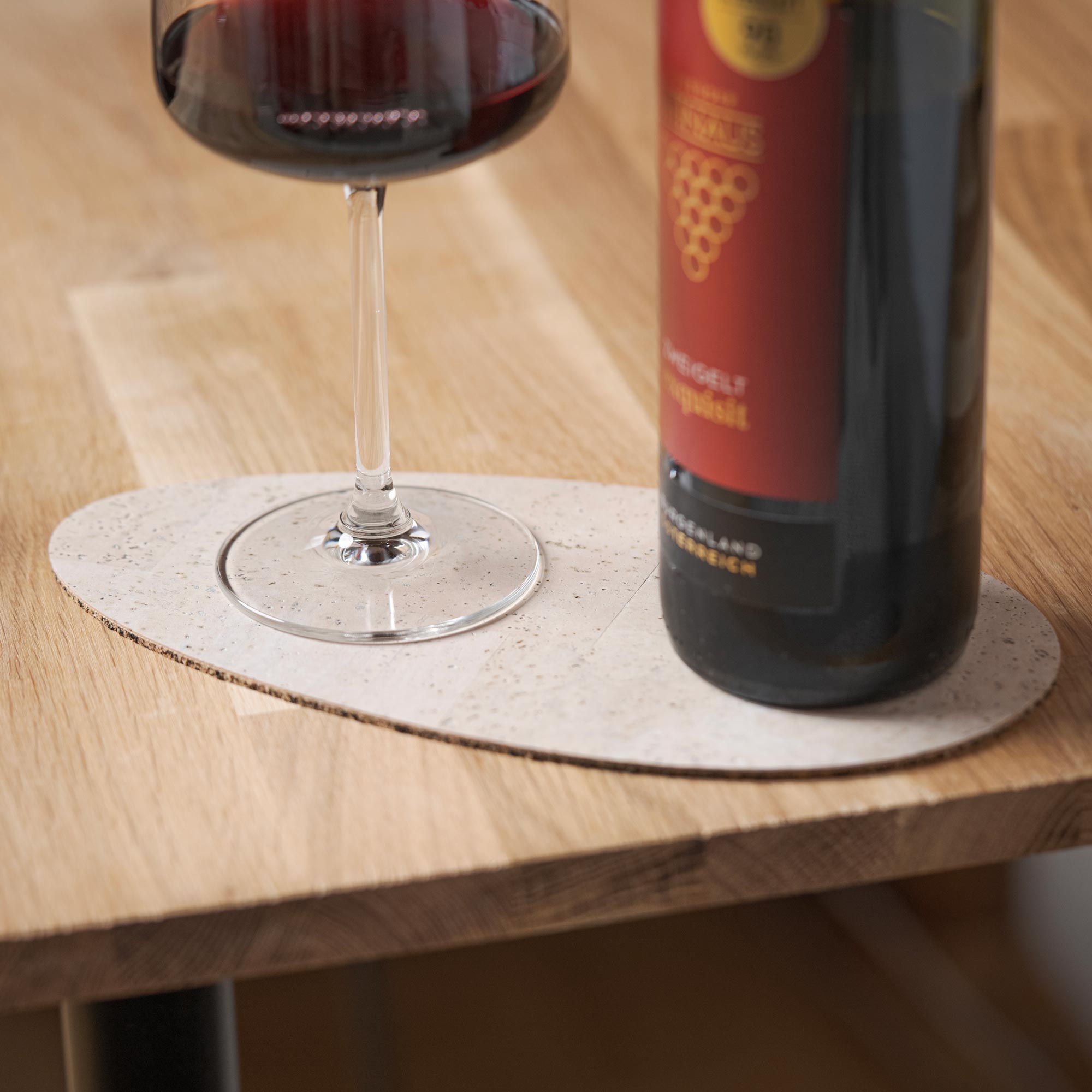 Cork dessert coasters