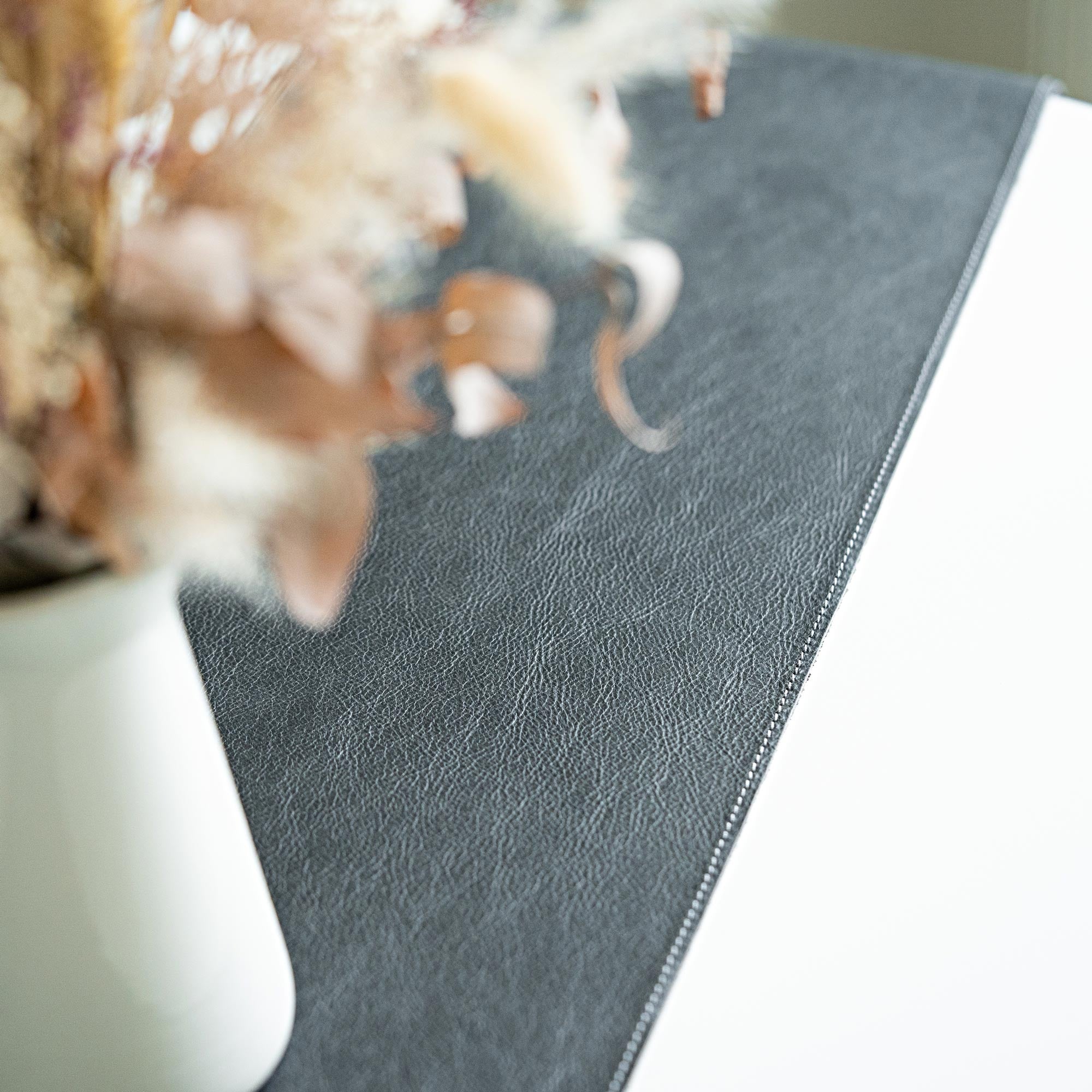 Genuine leather table runner