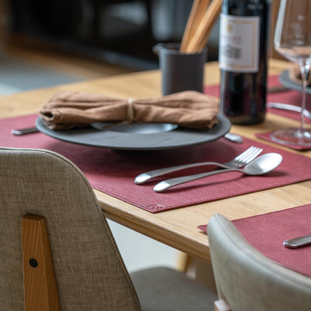 Genuine leather placemat "Rectangular"